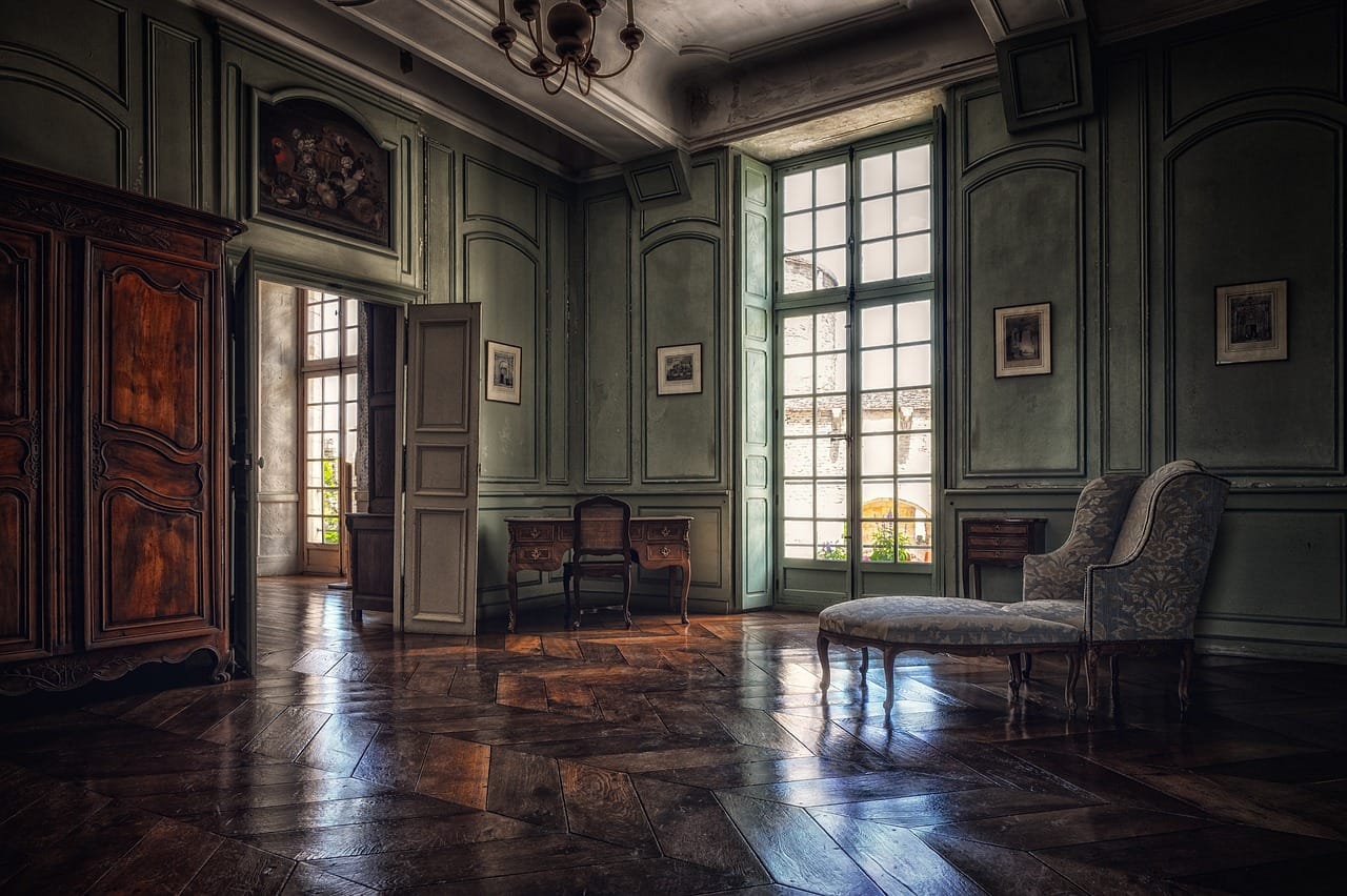 déco avec parquet foncé