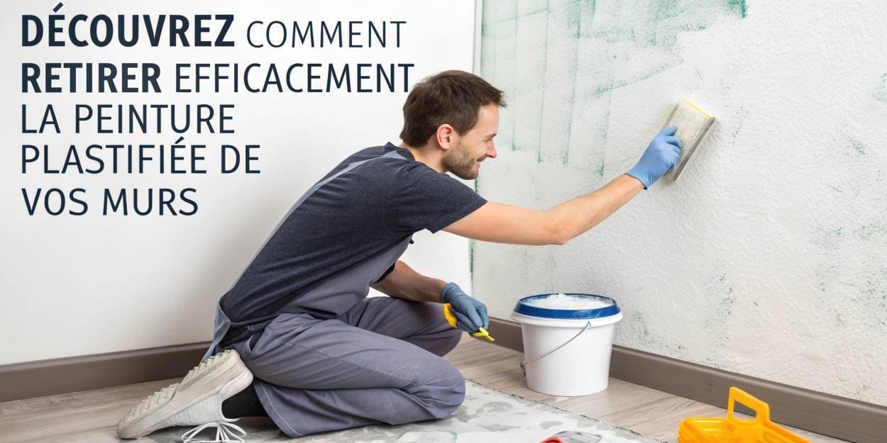 Découvrez comment retirer efficacement la peinture plastifiée de vos murs
