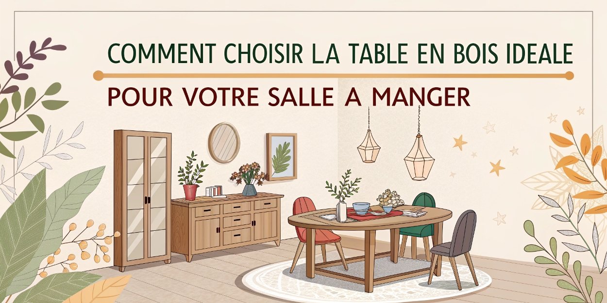Comment choisir la table en bois idéale pour votre salle à manger