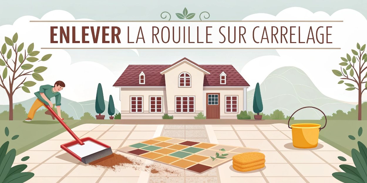 Enlever la rouille sur carrelage : méthodes naturelles et produits efficaces