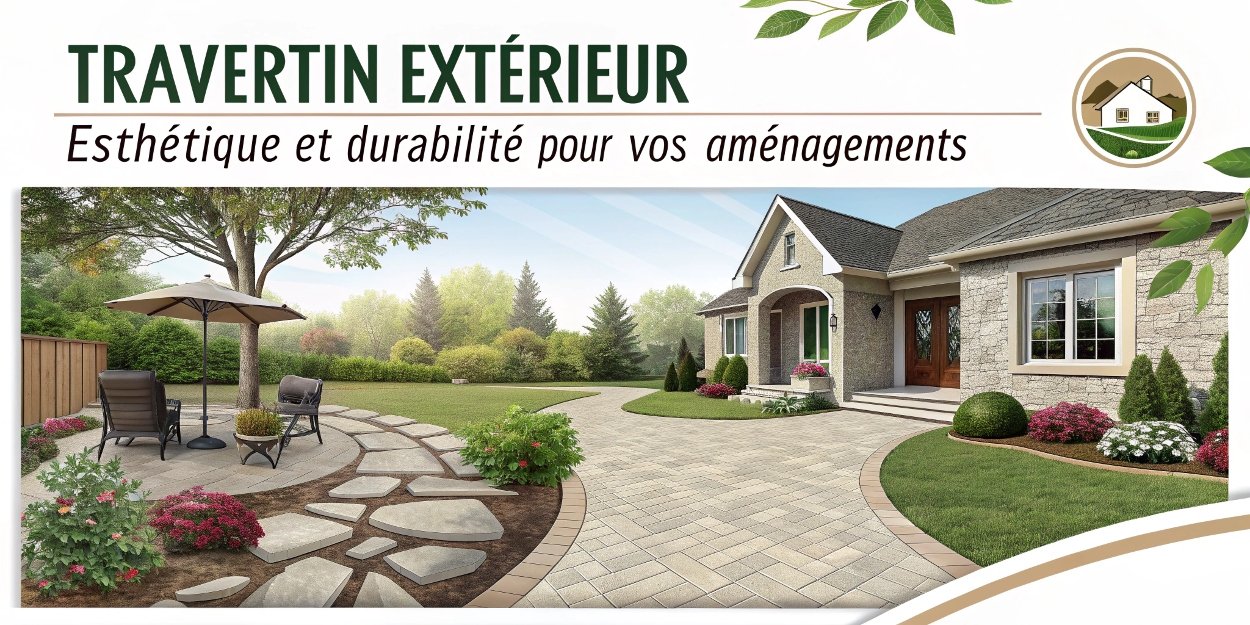 Travertin extérieur : esthétique et durabilité pour vos aménagements