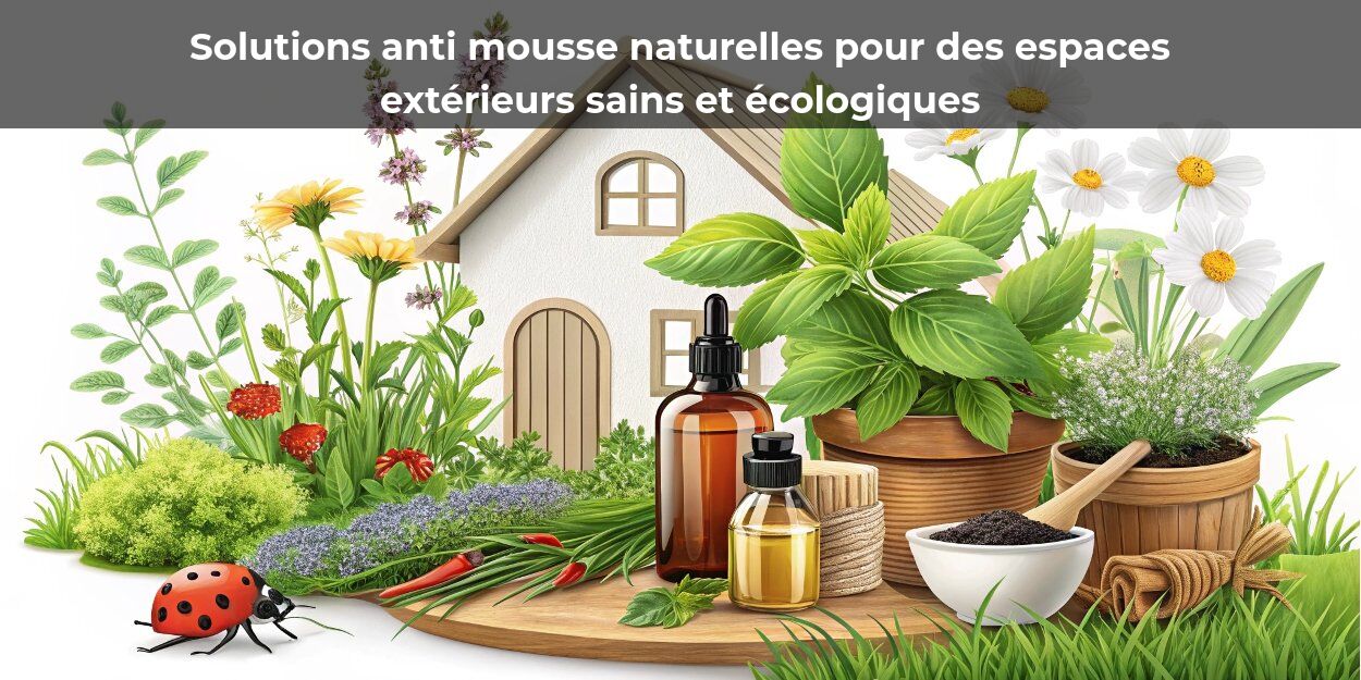 Solutions anti mousse naturelles pour des espaces extérieurs sains et écologiques