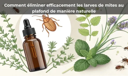 Comment éliminer efficacement les larves de mites au plafond de manière naturelle