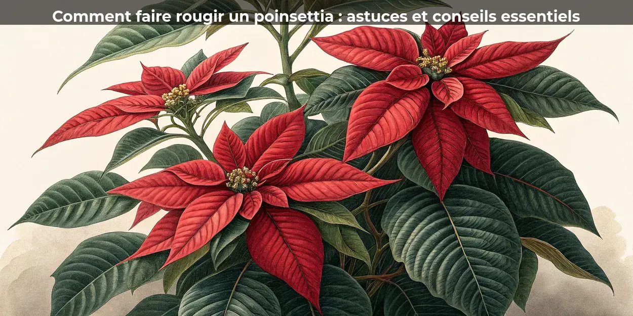 Comment faire rougir un poinsettia&nbsp;: astuces et conseils essentiels