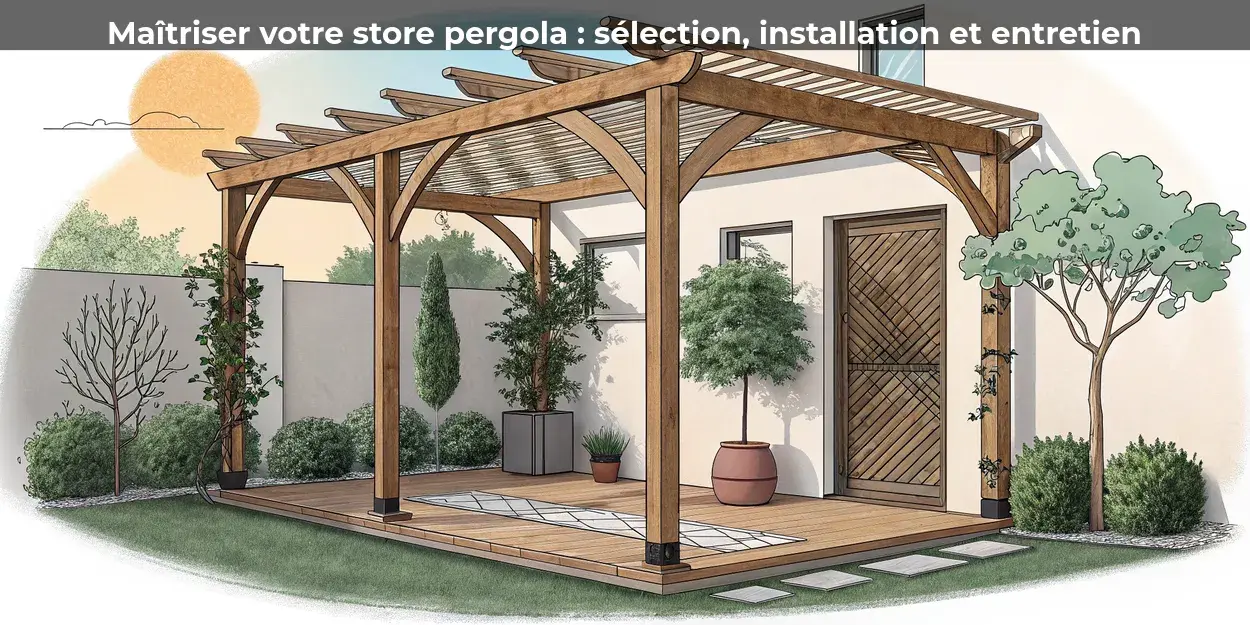 Maîtriser votre store pergola&nbsp;: sélection, installation et entretien