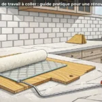 Revêtement plan de travail à coller&nbsp;: guide pratique pour une rénovation DIY réussie