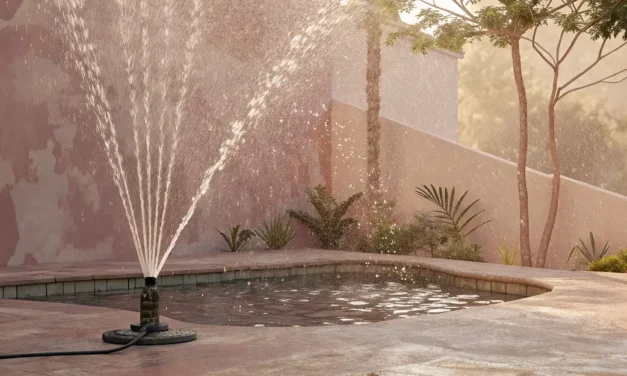 Fontaine piscine sur buse de refoulement&nbsp;: choisir et installer sans pénaliser la filtration
